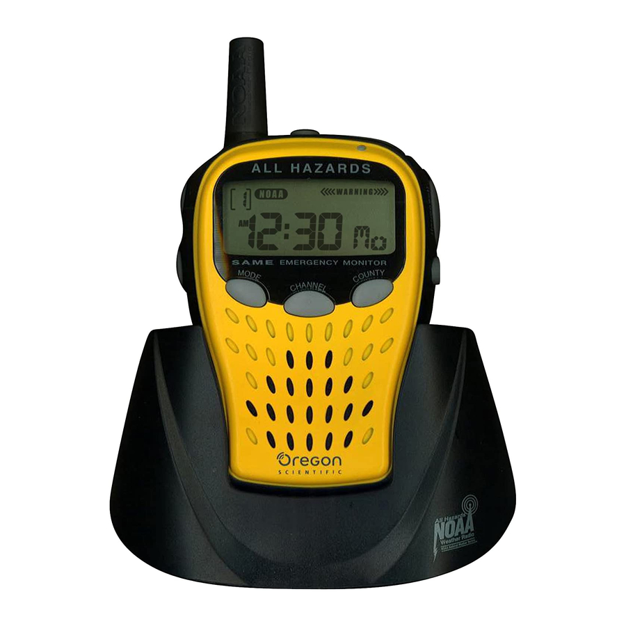 Oregon Scientific WR601 User Manual