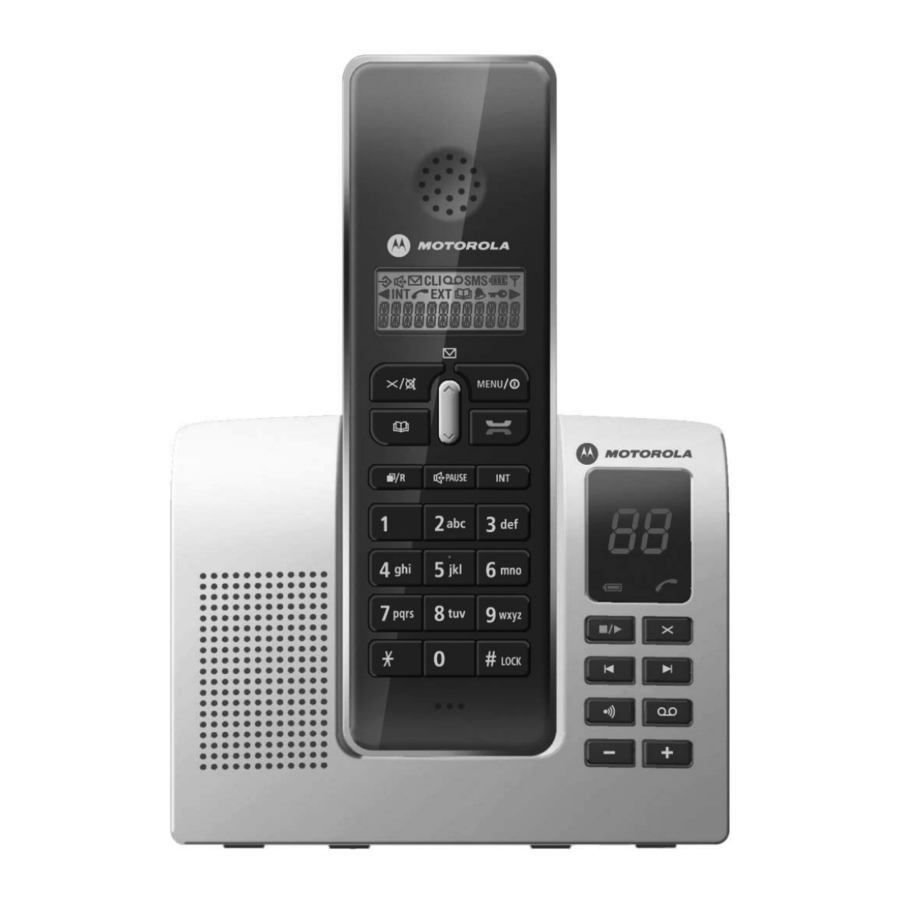 Motorola DIGITAL CORDLESS PHONE D210 User Manual