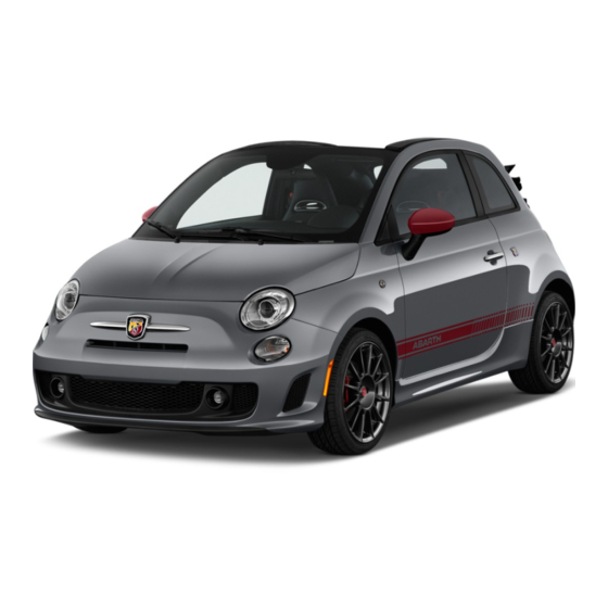 Fiat ABARTH 500 2017 User Manual