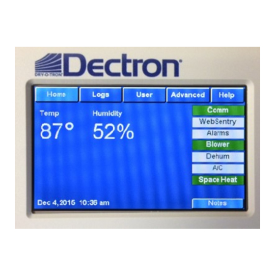 Dectron TOUCHSCREEN 2.1 User Manual