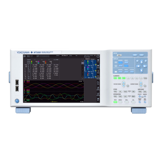 YOKOGAWA WT5000 Features Manual