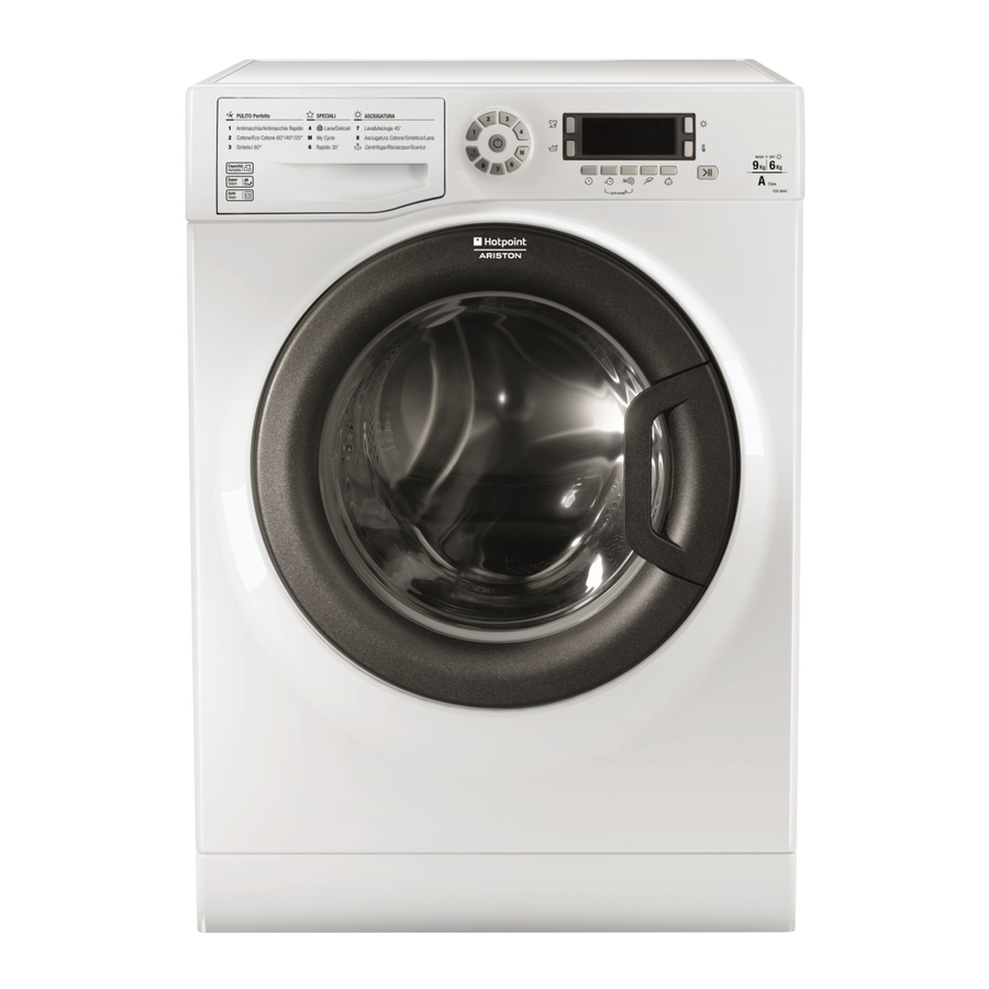 Hotpoint Ariston FDD 9640 Instructions For Use Manual
