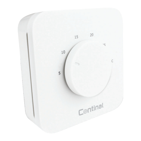Continal Quantum dial thermostat-RF Quick Manual