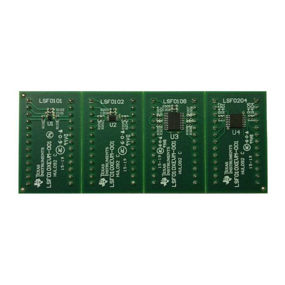 Texas Instruments LSF010XEVM-001 Manuals