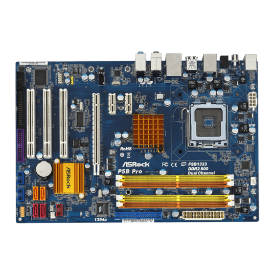 ASROCK P5B PRO User Manual
