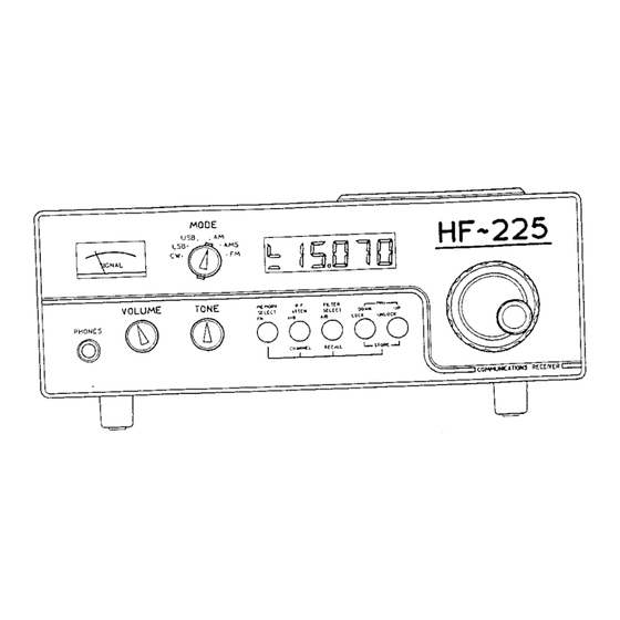 Lowe Electronics HF-225 Technical Manual