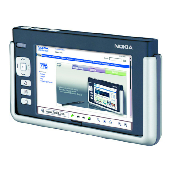 Nokia 770 User Manual