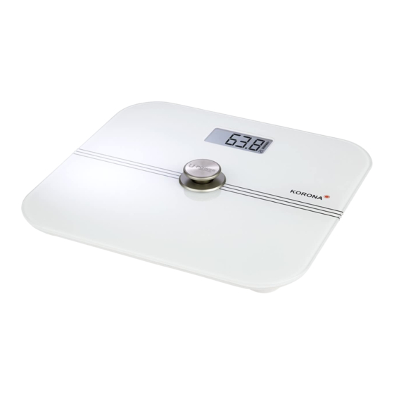 User Manuals: Korona 73160 Electronic personal scale