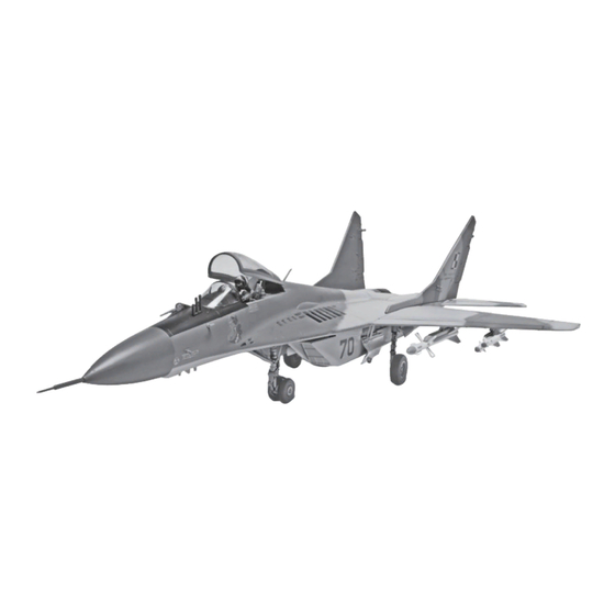 User Manuals: REVELL MIG-29 FULCRUM Plastic Kit
