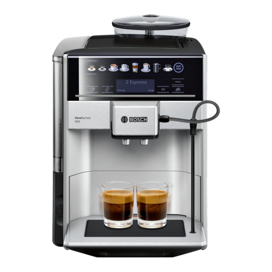 Bosch TIS65 Series Coffee Machine Manuals