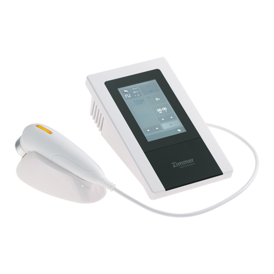 Zimmer Sono One Instructions For Use Manual