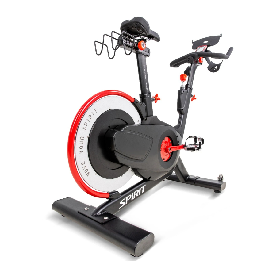 User Manuals: Spirit Commercial CIC850 Cycle Trainer
