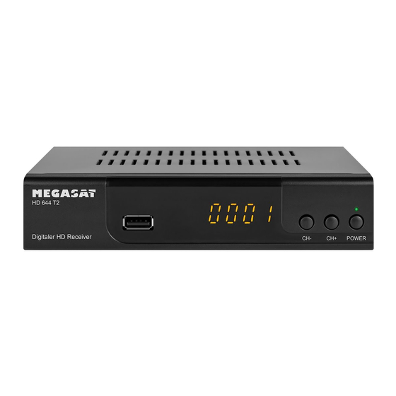Megasat HD 644 T2 Manuals