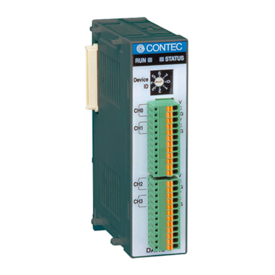 Contec DAI12-4GY Manuals