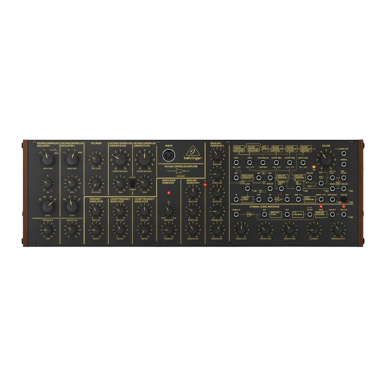 Behringer K-2 Quick Start Manual