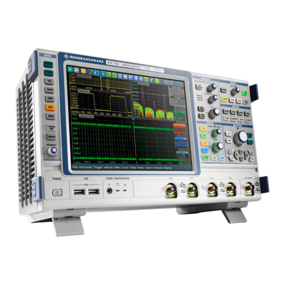 R&S RTE Digital Oscilloscope Manuals