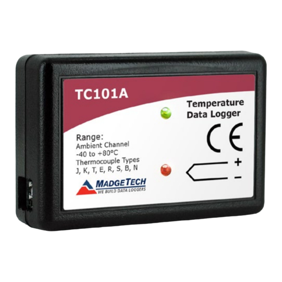 MadgeTech TC101A Installation Manual
