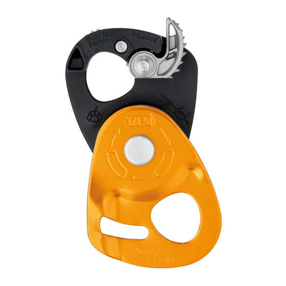 Petzl MICRO TRAXION Manual