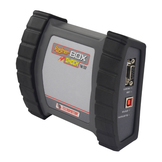 TECNOMOTOR RASTHER BOX SHOCK TM 537 Instruction Manual