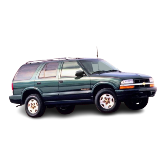Chevrolet 1999 Blazer Owner's Manual