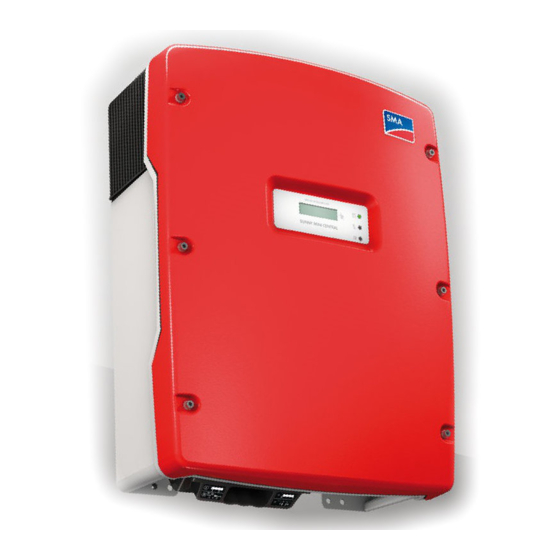 User Manuals: SMA SUNNY MINI CENTRAL 7000HV Inverter