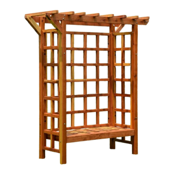 Forever Redwood ANNAPOLIS GARDEN ARBOR BENCH Manual
