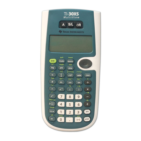 APH MultiView TI-30XS Quick Start Manual