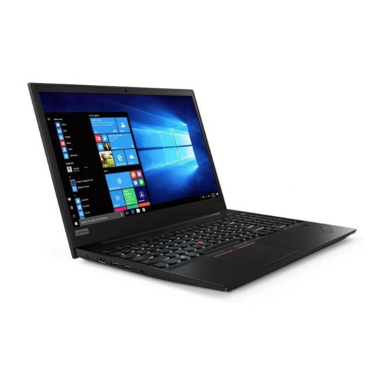 Lenovo ThinkPad L390 Setup Manual