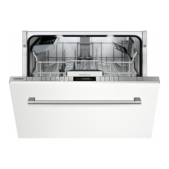 Gaggenau DF250 Operating Instructions Manual