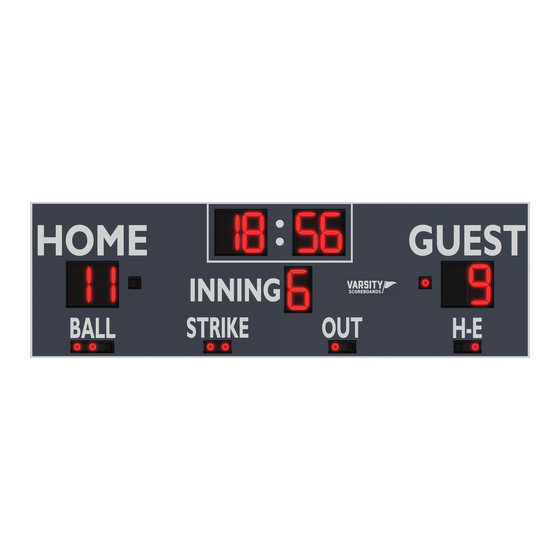 VARSITY Scoreboards 3315 Installation Manual