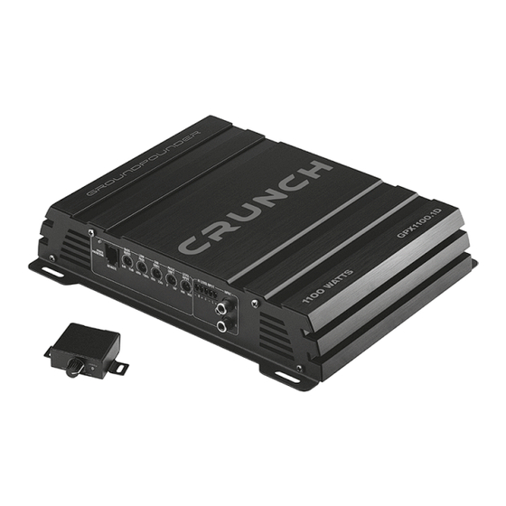 Crunch GPX1100.1D User Manual