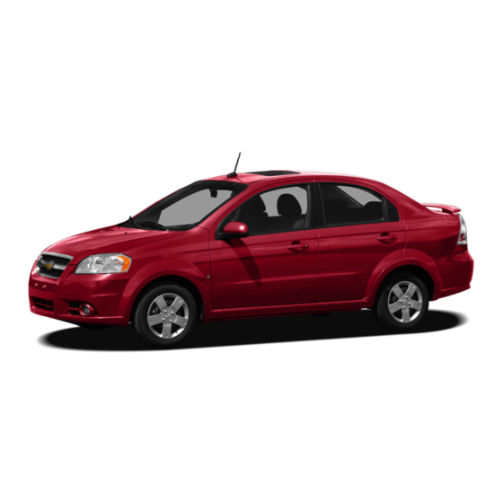 Chevrolet 2011 Aveo Owner's Manual