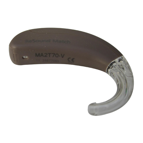 ReSound Match MA2T80-V User Manual