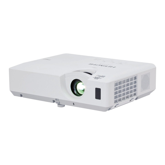 Hitachi CP-X2541WN User Manual