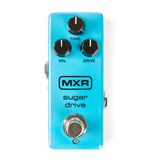mxr Sugar Drive User Manual