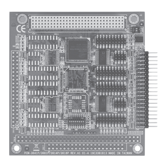 Advantech PCM-3614I Startup Manual