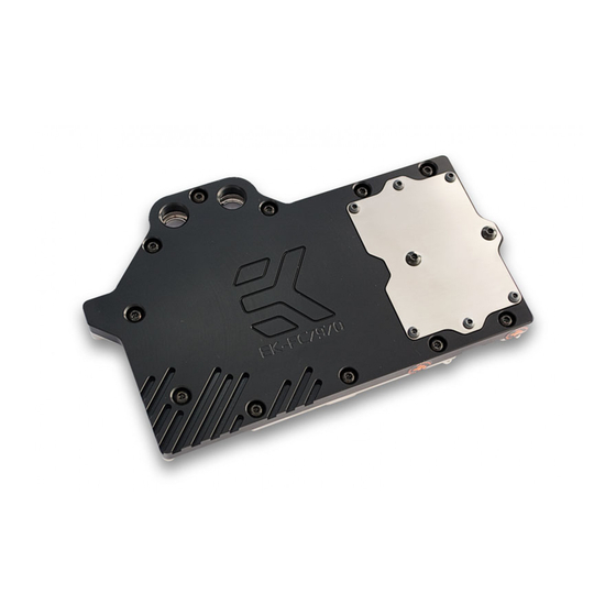 ekwb EK-FC7970 Series Installation And Mounting Manual