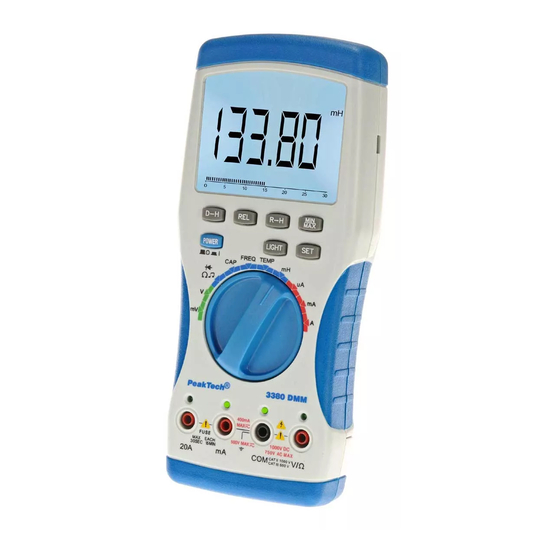 PeakTech 3380 Operation Manual