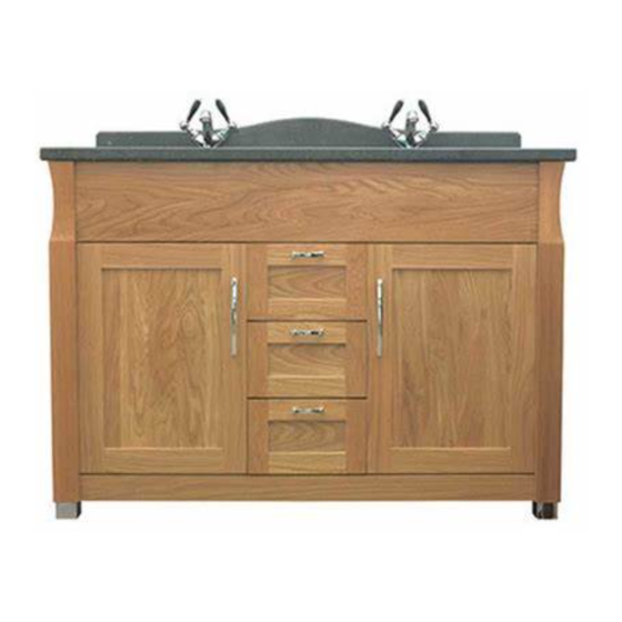 Imperial Radcliffe Westbury Twin Vanity Unit with 3 Drawers Installation Instructions Manual