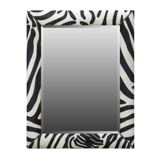 Williams-Sonoma Hide Mirror Zebra Wall Assembly Instructions