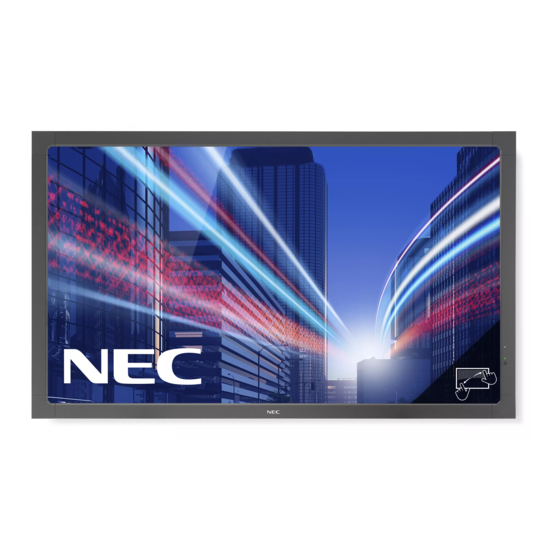 NEC MultiSync V552-TM Manuals