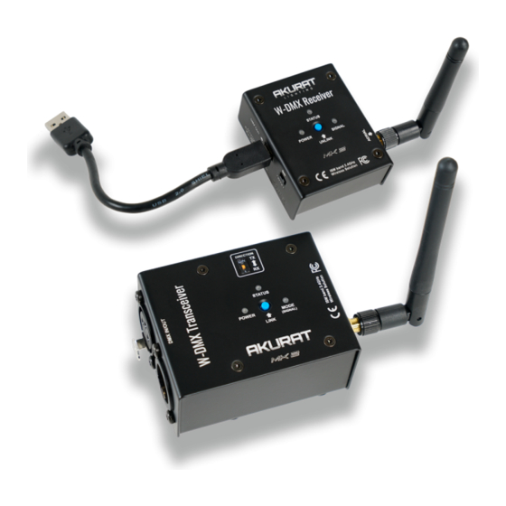 Akurat lighting W-DMX User Manual