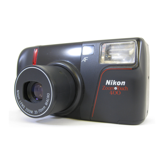 Nikon Zoom Touch 400 Quartz Date Manual