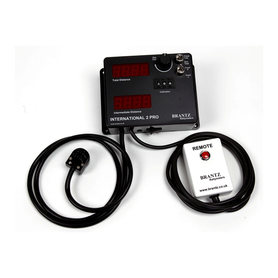 Brantz International 2 Pro Operating Instructions