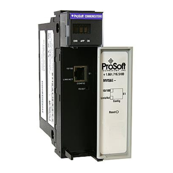 ProSoft MVI56E-MNETCR User Manual
