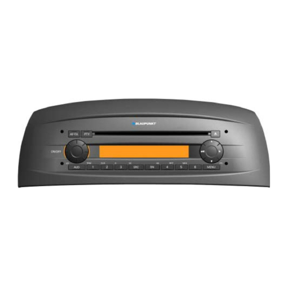 Blaupunkt Fiat Punto CD Service Manual