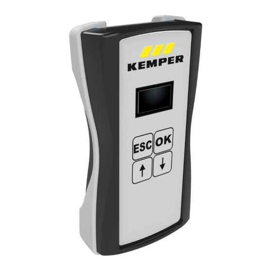 Kemper CONTROL-PLUS 138 00 005 Installation And Operating Instructions Manual