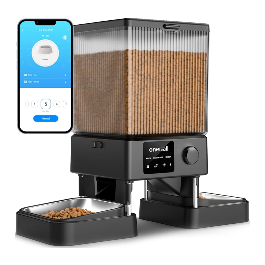 oneisall PFD-002 Pro - Automatic Pet Feeder Manual