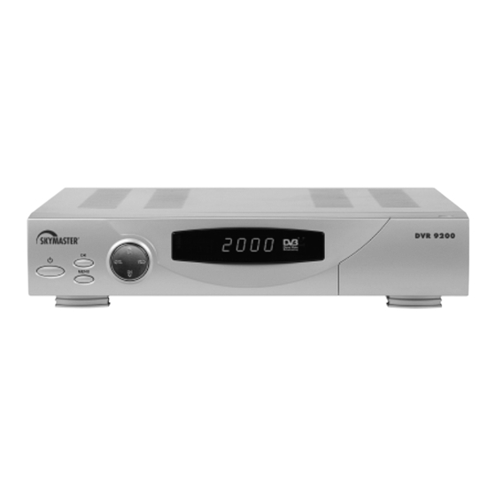 Skymaster DVR 9200 Operating Instructions Manual