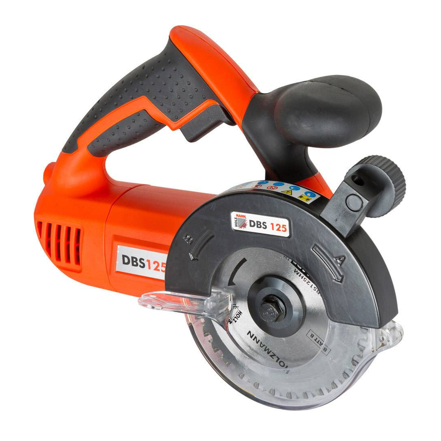 Holzmann DBS 125 User Manual